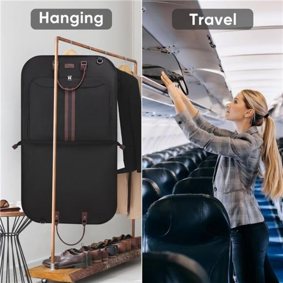 Travel Garment Bag, Travel Suit Bag for Men, 42'' Waterproof Carry - Picture 6 of 7